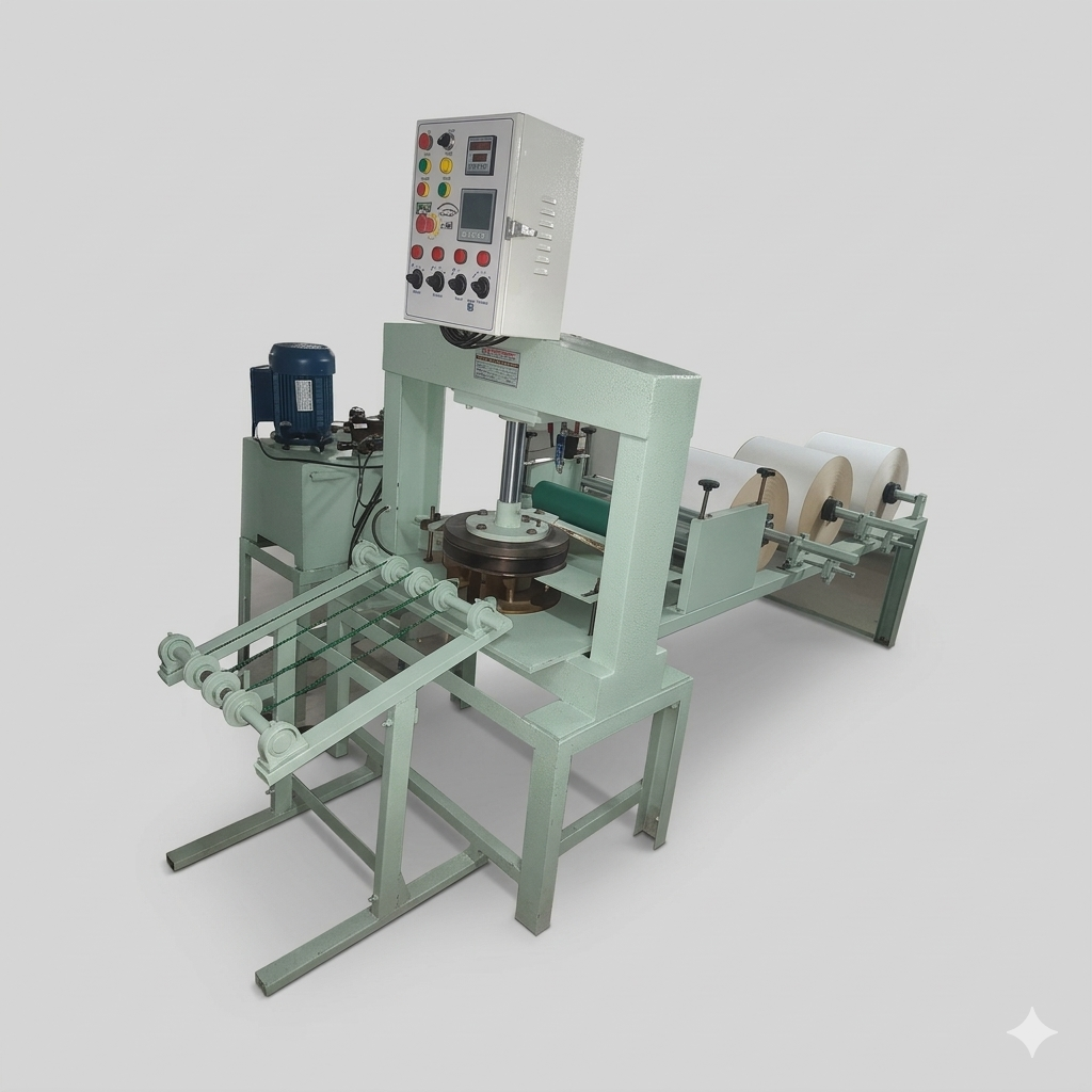 Hydraulic Dona Pattal Making Machine Semi Automatic High Speed Heavy Duty Industrial Model SS-HYDRAU-6